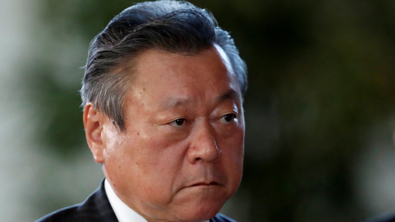 Japan's new Olympic and Cybersecurity Minister Yoshitaka Sakurada 
